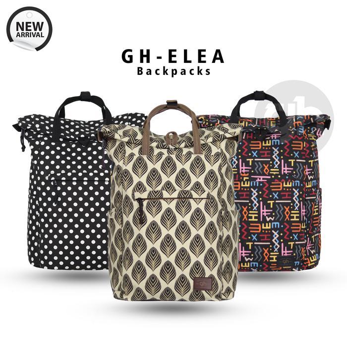 GH-Bag Tas Ransel Wanita Tas Kuliah Sekolah Tas Laptop ELEA Backpack