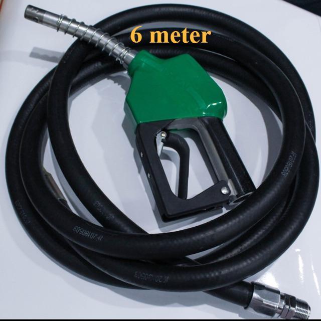 Paket 6 meter Selang Swivel + Nozzle Gun 11A Swipel Pom Mini Pertamini Digital SPBU