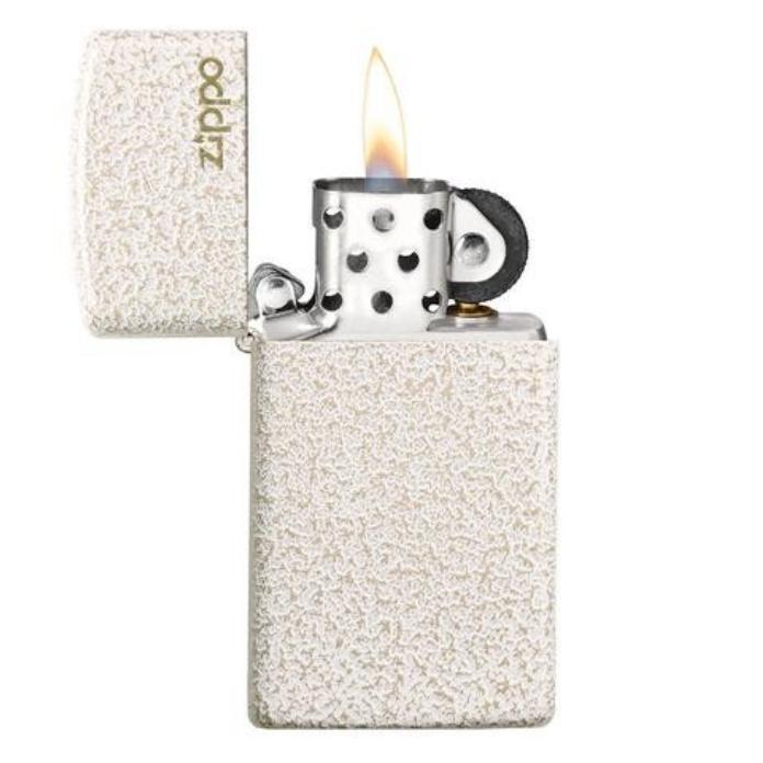 Zippo Slim Mercury Glass Zippo Logo 49265ZL