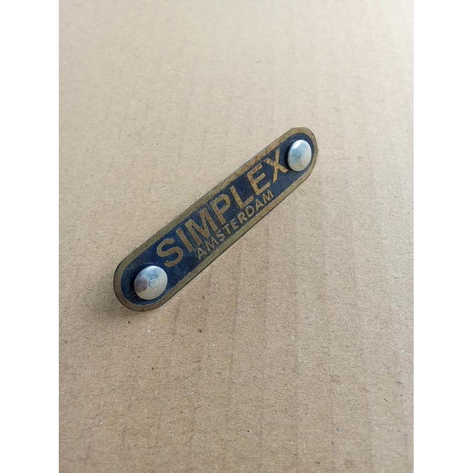 Emblem Sadel Sepeda Onthel SIMPLEX