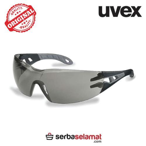 Kacamata Safety/Kacamata Safety Uvex safety Glass Pheos Black Gray AF