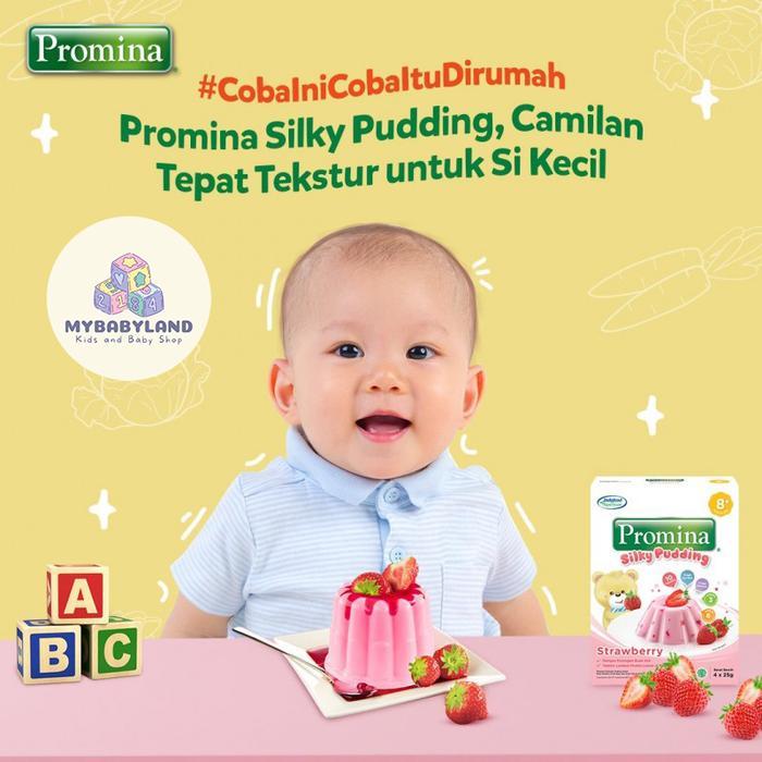 "New" Promina Silky Pudding 8-9bln++ Pudding 100 gr Silky Pudding Strawberry Silky Pudding Chocolate