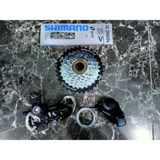 LIMITED EDITION Groupset 7 Speed Shimano TY300 TX35 TZ31 TZ500 TZ50 Ulir Drat Freewheel Original