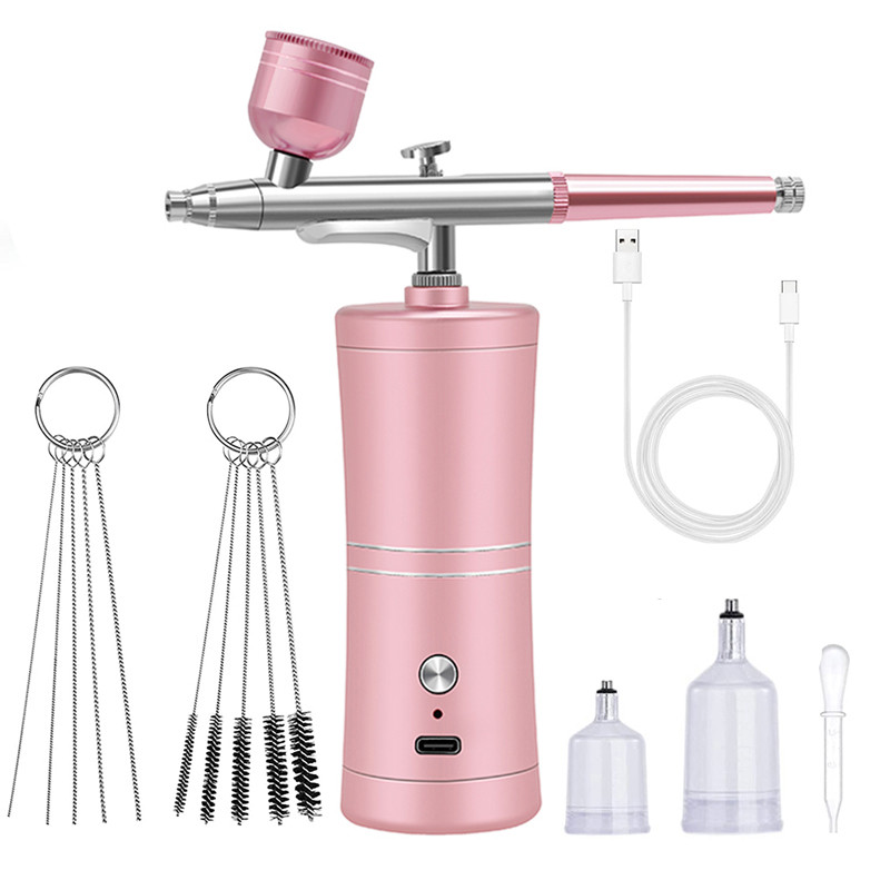 Airbrush for Nails Art Paint Portable Cordless Air Brush Nail Gun with Compressor Nail Decoration