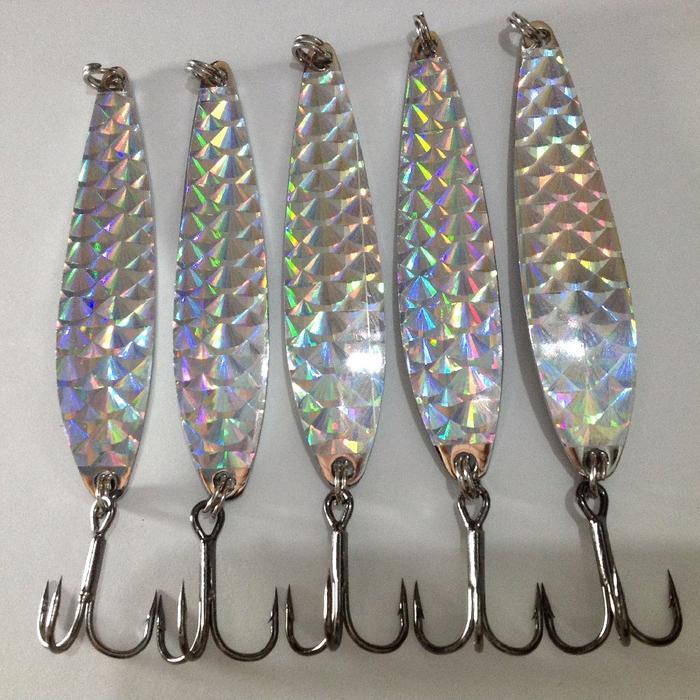 Umpan Spoon Lure S-Shape Casting Tenggiri 20gr 30gr 40gr #Chrome