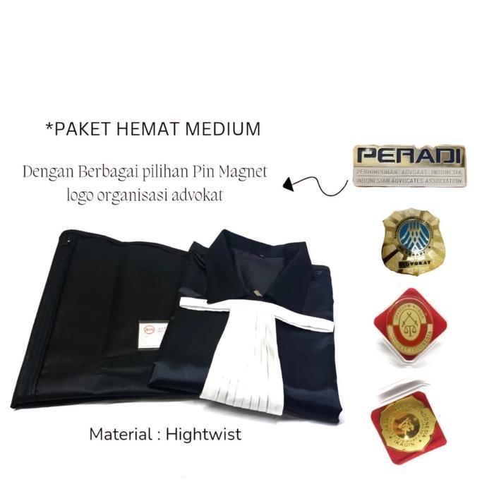 Toga Pengacara Toga Advokat Toga Jaksa Baju Toga Premium Quality Hitam Pria Wanita Redy Stok 