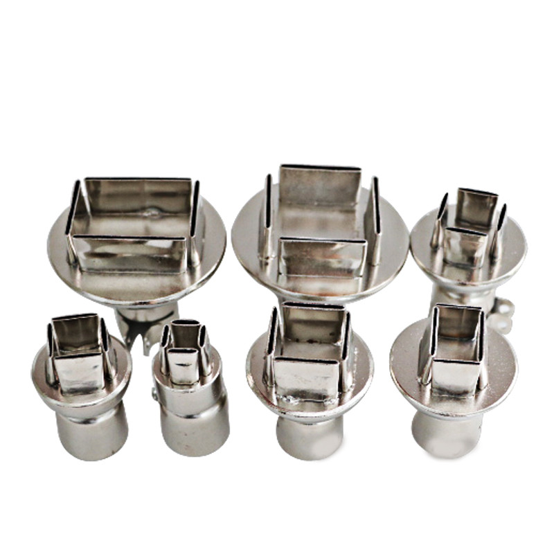 1Pcs 850 Hot Air Gun Head Air Nozzle Four Sides Air Outlet Square Nozzle Hot Air Gun Desoldering