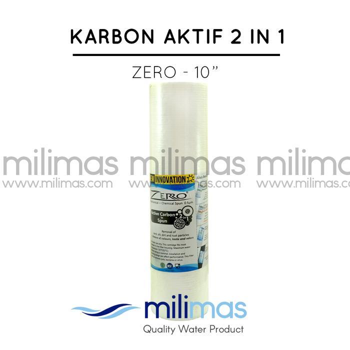 canaicoseller ZERO - 2 in 1 GAC Granular Coconut Carbon + Spun Cartridge Uk. 10"