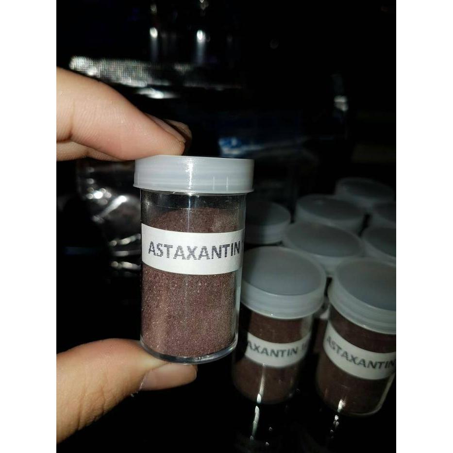 DISKON ASTAXANTHIN 10GR BUBUK 100% ORI JEPANG (PEWARNA MERAH ALAMI IKAN)