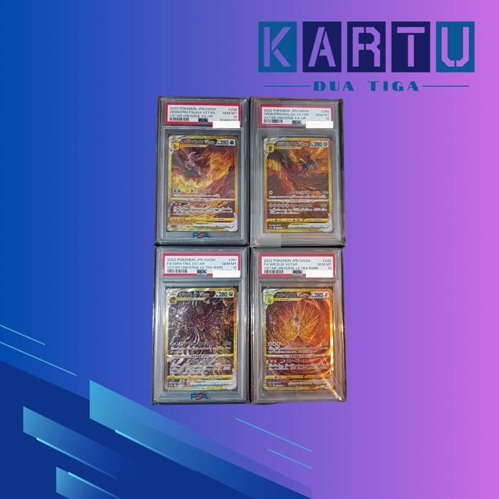 Pokemon Palkia Vstar,Dialga Vstar, Giratina Vstar,Arceus Vstar Set TCG Japan Psa 10