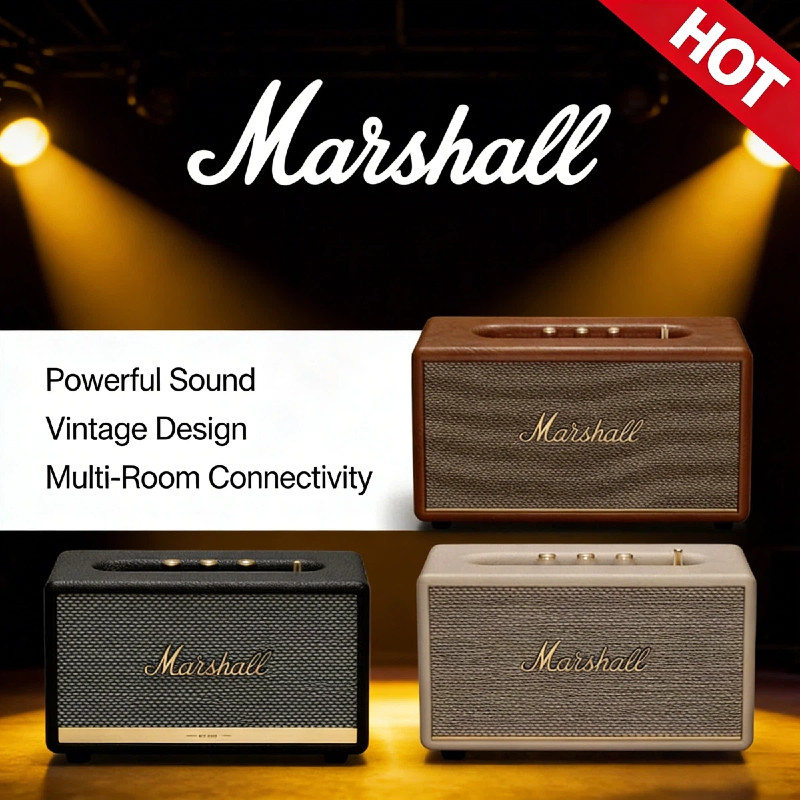 Marsh4ll Kilburn II Portable Bluetooth Speaker Deep Bass Powerful Sound Stereo Wireless Speaker IPX4