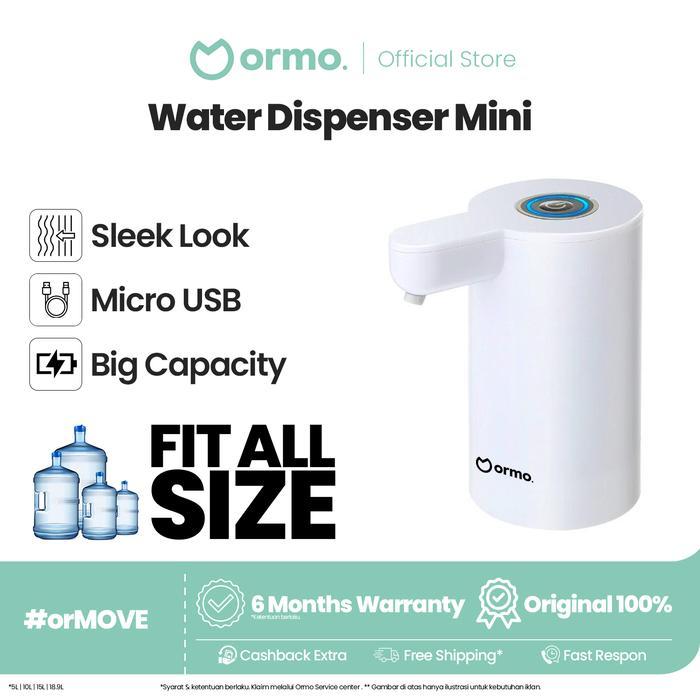 ` Ormo Dispenser Galon Air Aqua Pompa Galon Automatic Gen 1