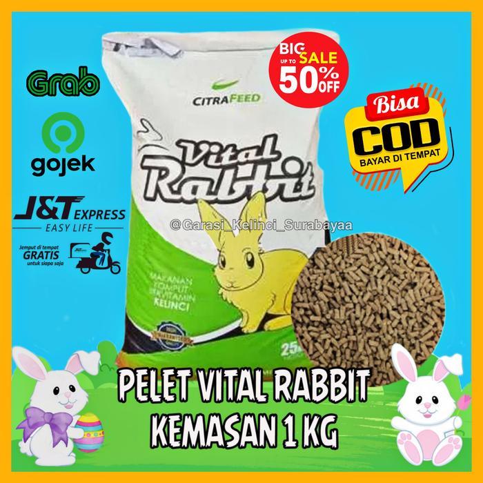 Pelet Kelinci Vital Rabbit 1kg Makanan Kelinci Vital Rabbit 1kg Pakan Kelinci Vital Rabbit Mainan