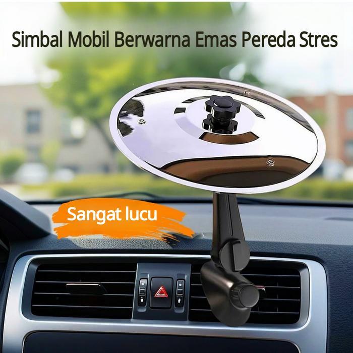 Patung Hiasan Simbal Ketuk Yang Menarik Untuk Mobil, Simbal Mini Khusus Ventilasi AC Mobil, Alat