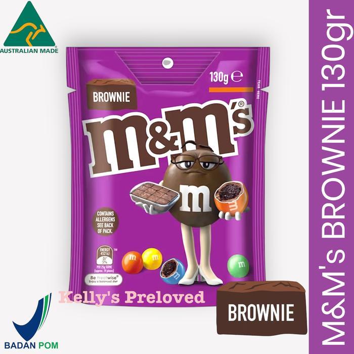 M&M'S BROWNIE POUCH 130 GR M&M MILK CHOCOLATE COKLAT MNM AUSTRALIA