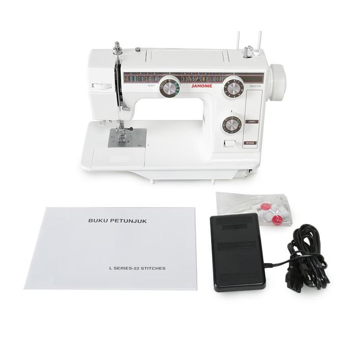 JANOME 381 - Mesin Jahit Janome 381 Semi Portable Body Besi