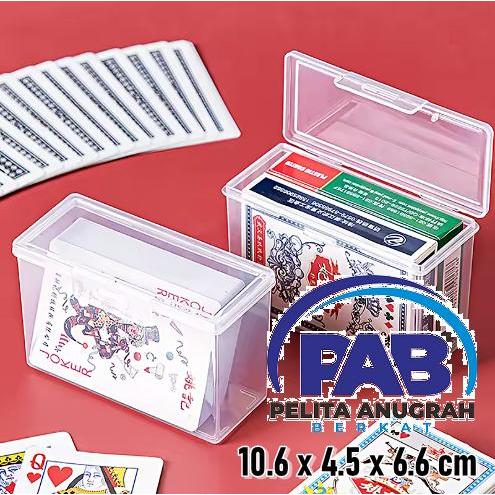 Kotak Plastik Penyimpanan Mini Besar Storage Box Perhiasan Alat Jahit / Kotak Kartu Remi Susun