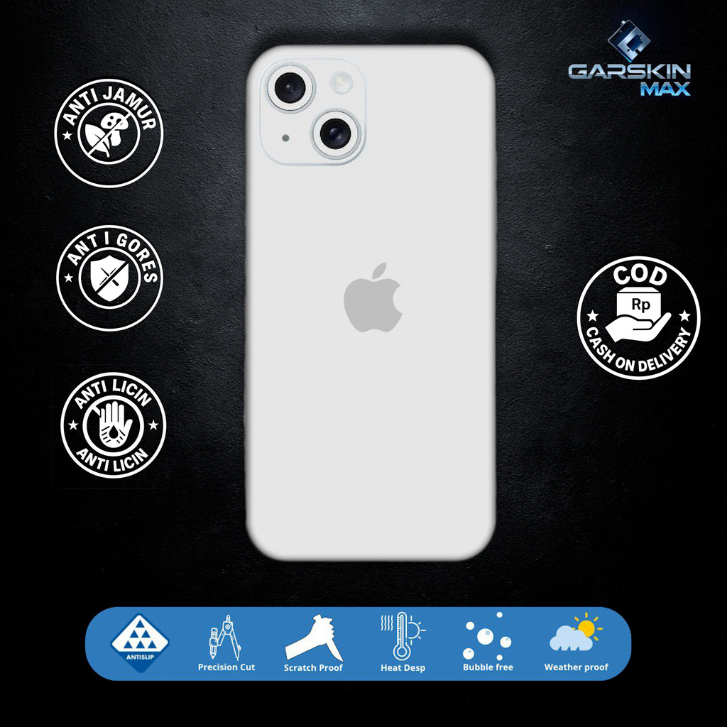 Garskin Skin iphone 15 plus titanium series Fullbody / Backonly | Anti Gores | Bisa Custom | Kode - 