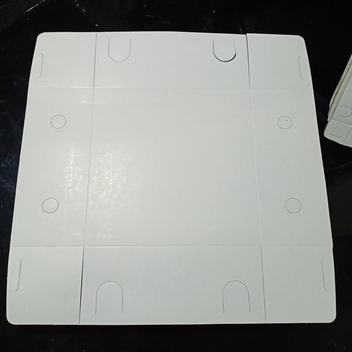 ID KOTAK DUS NASI 20X20 POLOS / BOX KARDUS TEMPAT MAKAN NASI SAYUR LAUK