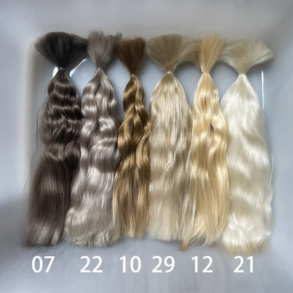 witdiy/23-26cm/mohair doll hair/organic hair/mohair hair bundles/Schengen hair/reborn doll