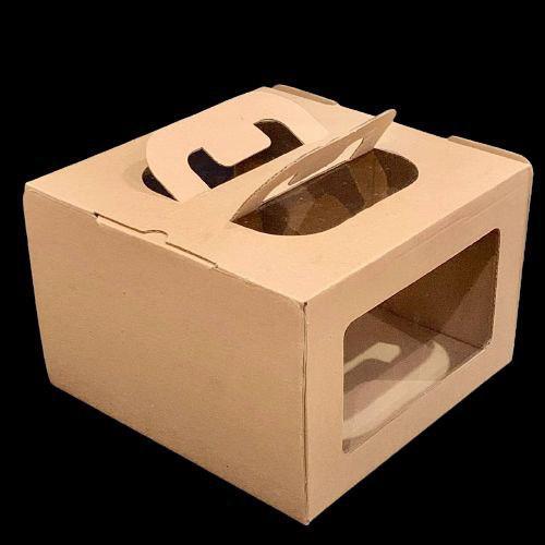 Box Eflute Handle 20X20X15Cm Jendela Mika Populer