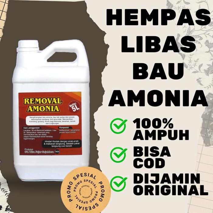 Removal Amonia penghilang bau kotoran hewan ayam broiler sampah limbah