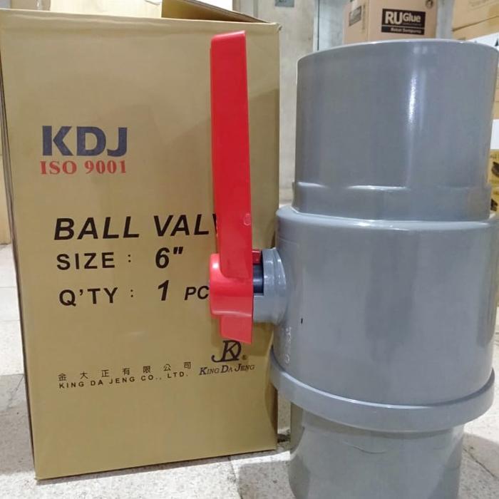 BALLVALVE PVC 6" / BALL VALVE PVC 6 inch / STOP KRAN KDJ 6" OJOL