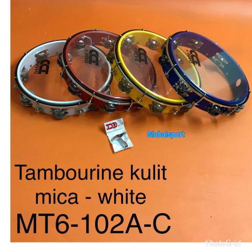 Tamborin Dadi Kulit Mica Bening Mt6 #Gratisongkir
