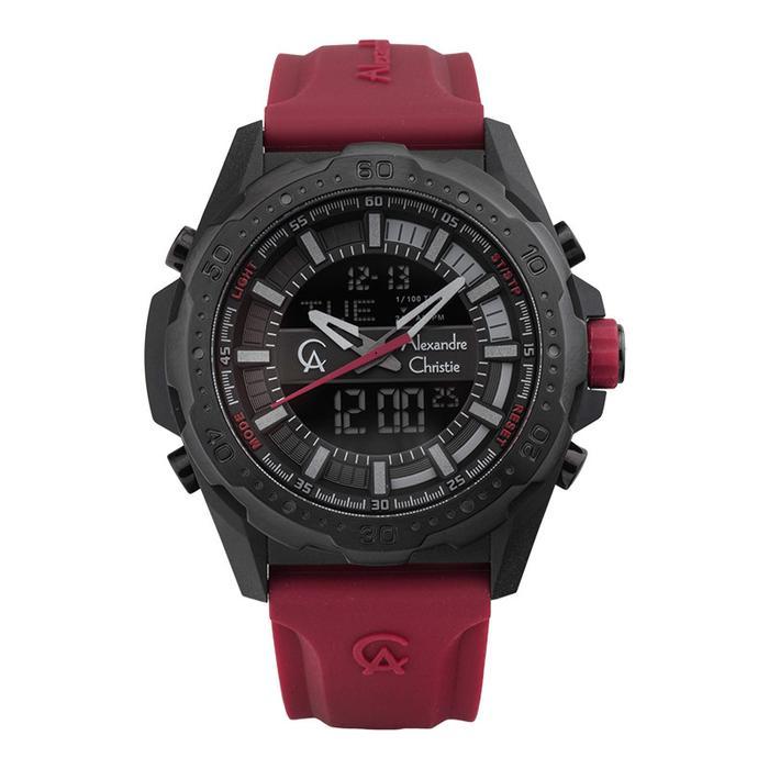 JAM TANGAN PRIA ALEXANDRE CHRISTIE DIGI AC 9370 MH RIPBARE MEN DIGIT