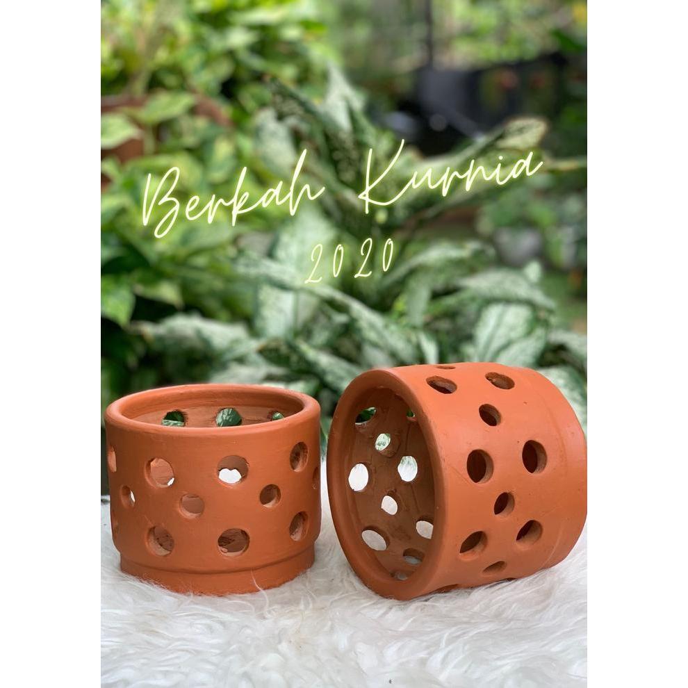 "New" Pot Teracotta Anggrek D15 Pot Tanah Liat Anggrek D15 Pot Gerabah D15