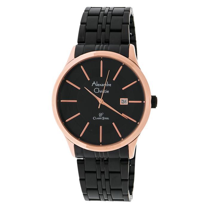 Alexandre Christie AC 8348 MD BBRBA Black Dial Stainless Steel