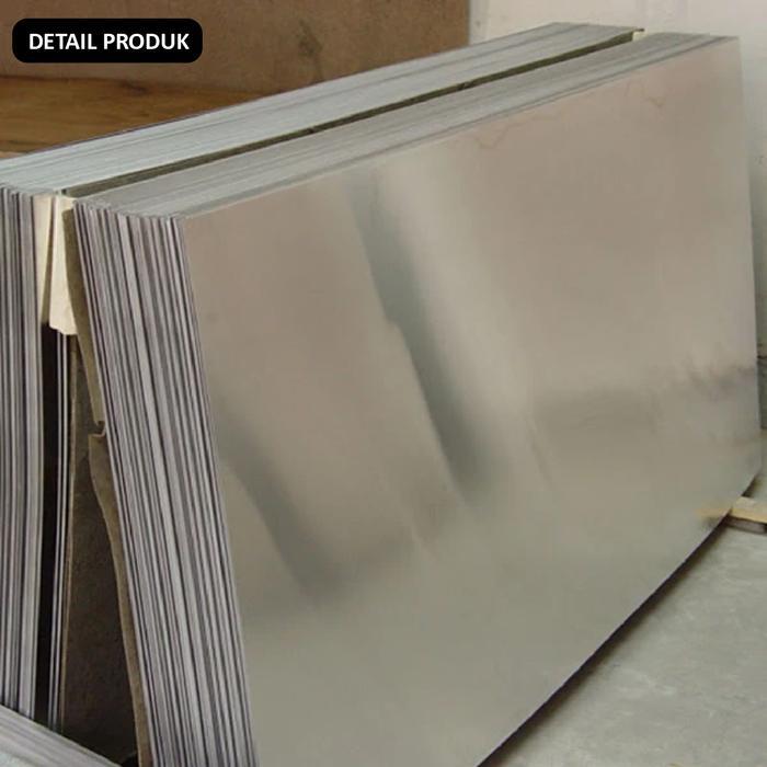 "New" Seng Plat Aluminium Lembaran Panjang 2 Meter Lebar 1 Meter Tebal 0.2 0.3 0.4 0.5 Mm Buat