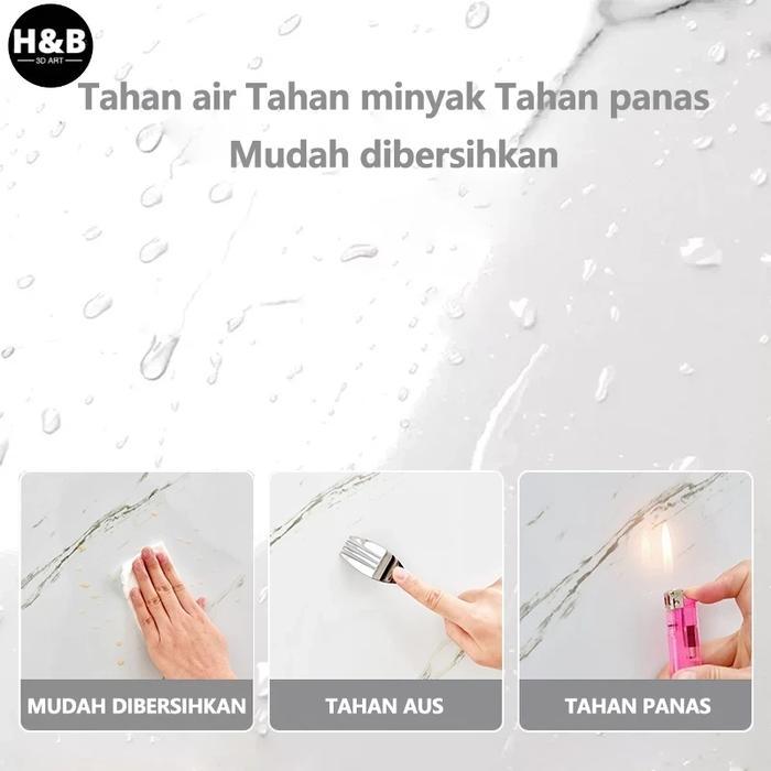 "New" Wallpaper Dinding Vinyl Marble / Wallpaper Marble Glossy / Vinil Stiker Lantai Marbel Granit
