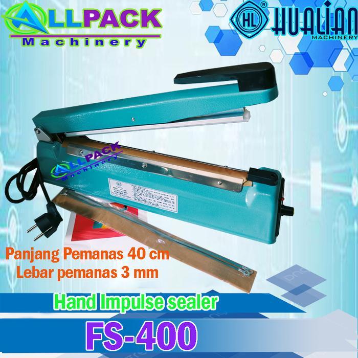 Hand Impulse Sealer FS-400 Mesin Sealer kemasan plastik alumunium foil