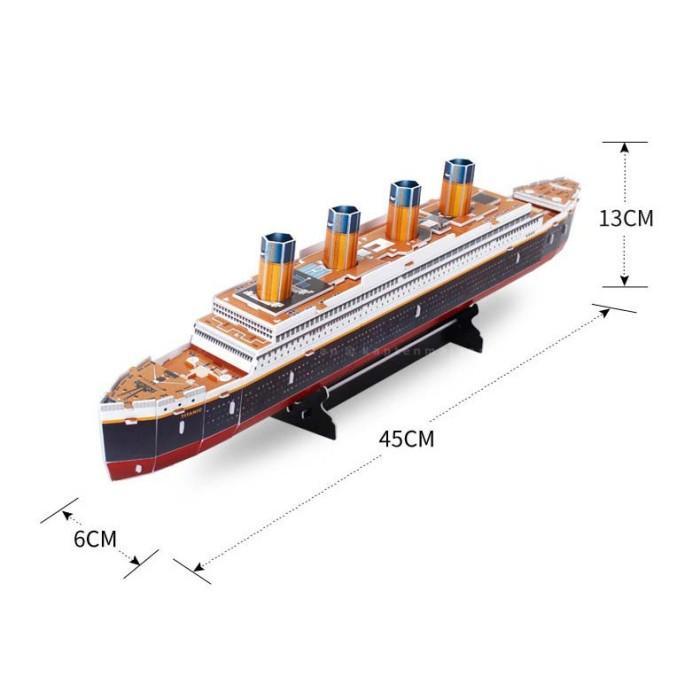 ` Puzzle 3D TITANIC - Kapal Titanic 3D Puzzle Bangunan Terkenal 688F