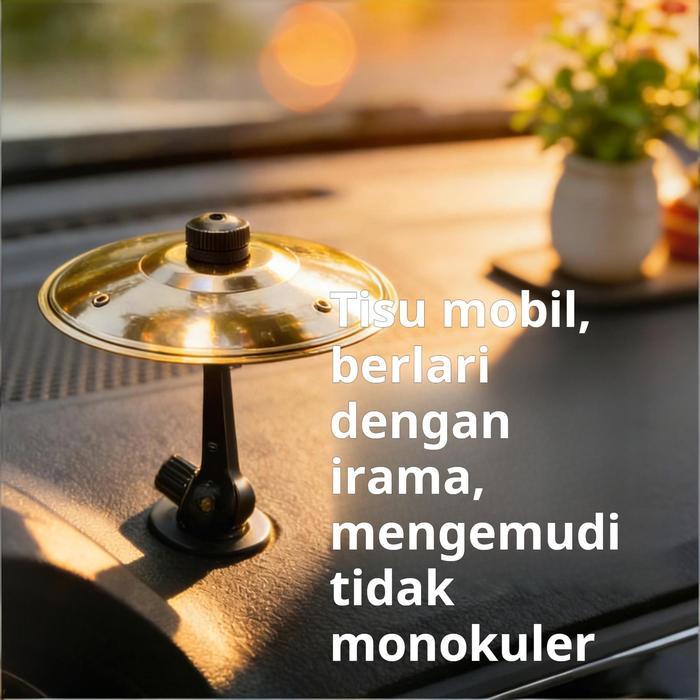 Patung Hiasan Simbal Ketuk Yang Menarik Untuk Mobil, Simbal Mini Khusus Ventilasi AC Mobil, Alat