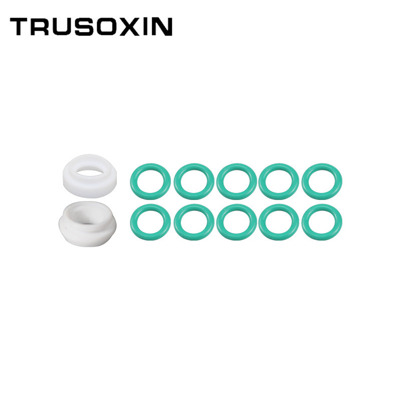30Pcs TIG Welding Torch Accessories Stubby Gas Lens 4#~12# Pyrex Glass Cup Kit For WP-17/18/26 Torch