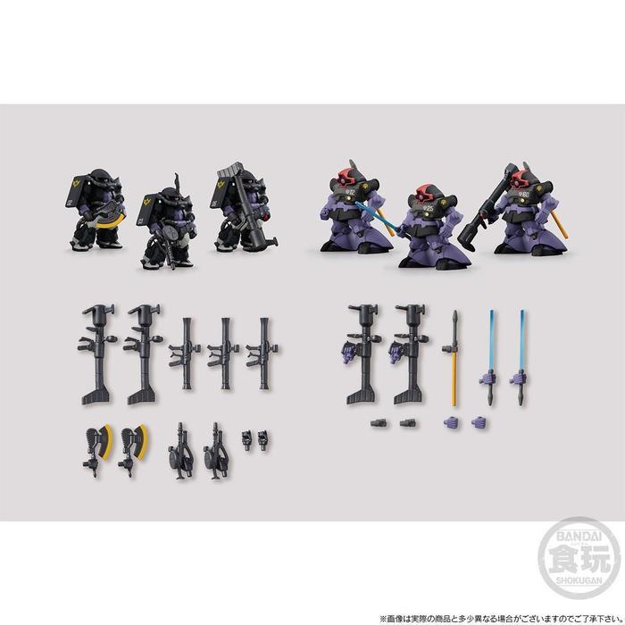 FW Gundam Converge Core Black Tri-Stars Zaku & Dom Set