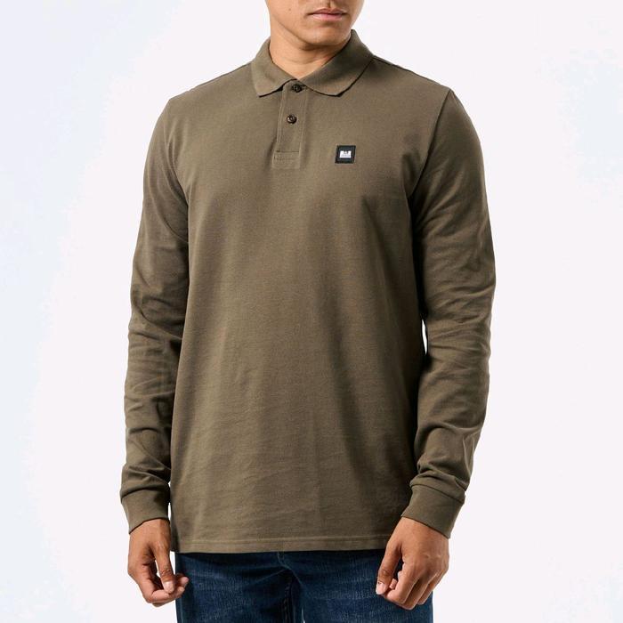 Weekens Offender Dice Long Sleeve Polo Shirt Castle Green Original