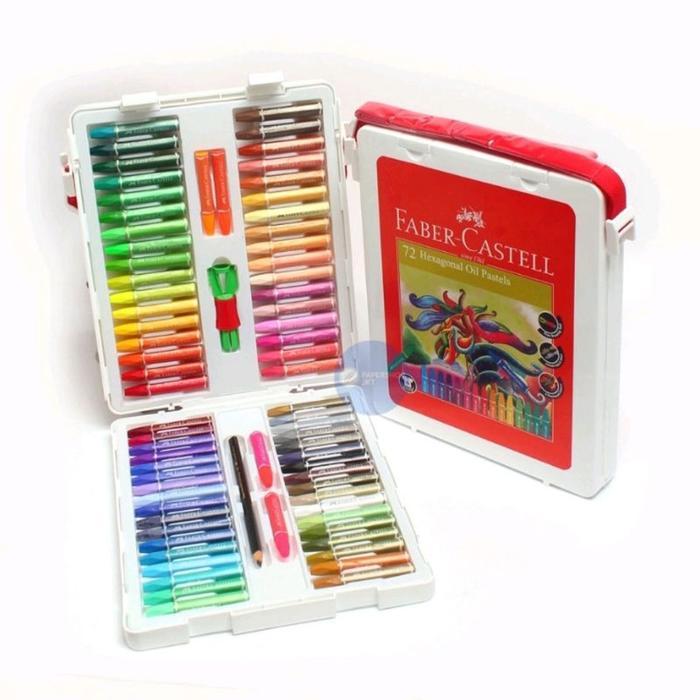 TQ Faber Castell Crayon 72 Warna Oil Pastel Pensil Warna Krayon Faber Kastel Color Pencils Colour