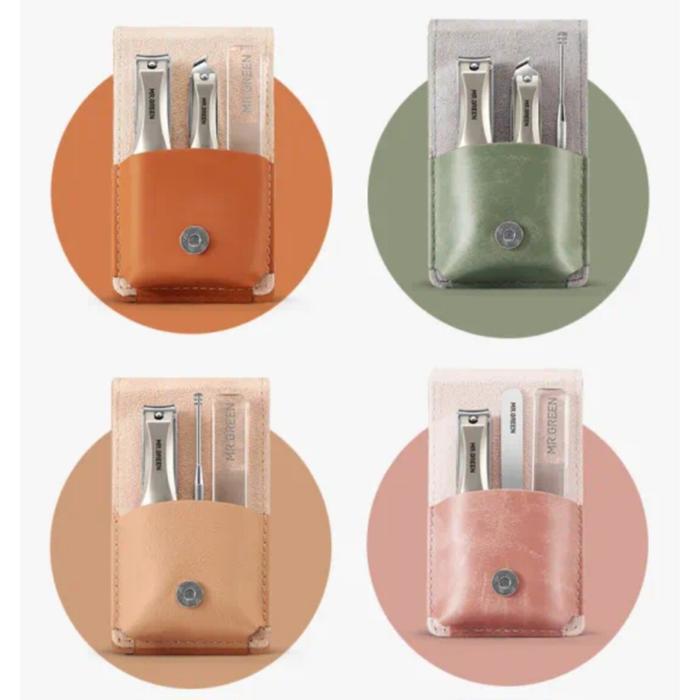 MR.GREEN MANICURE SET STAINLESS PORTABLE NAIL CLIPPER EMERALD GREEN AU