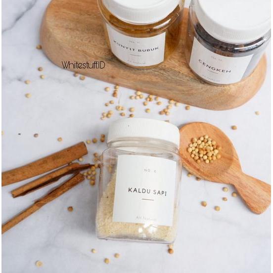 Toples bumbu dapur bulat 200ml free label