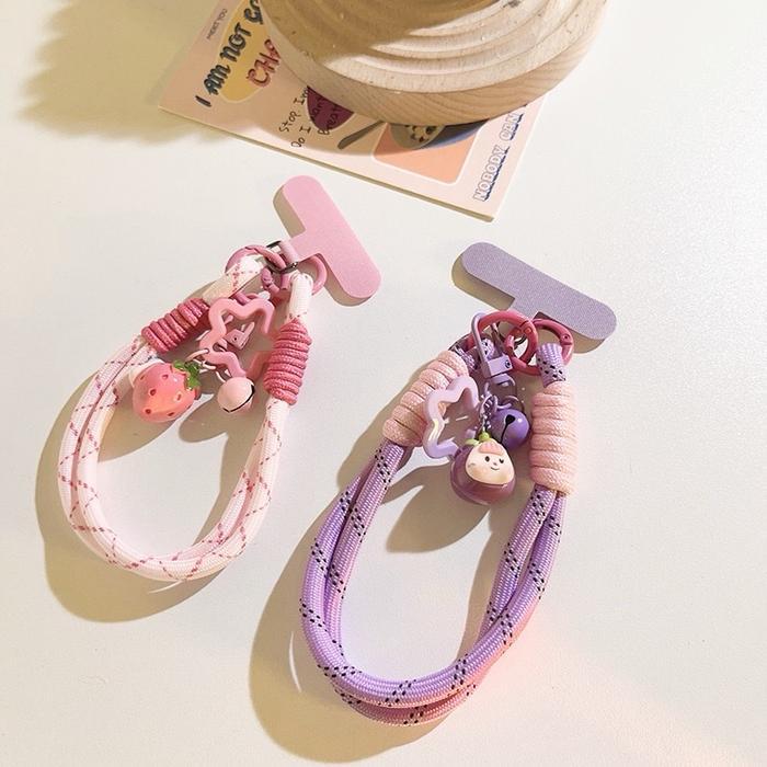 Ketubruk_ R-Just Lanyard Pendek Tebal Premium Warna Pastel Tali Gantungan Hp Pendek Rjust Strap Hp