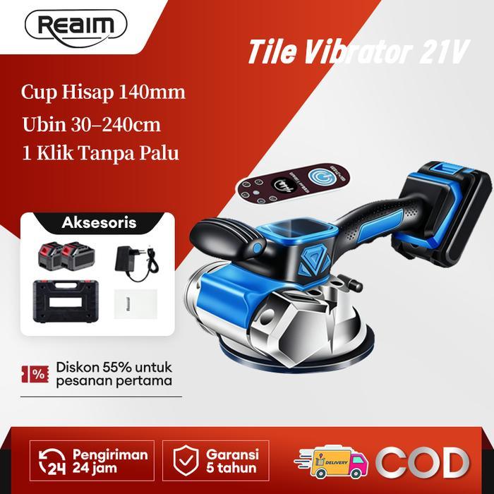 Reaim Alat Pasang Keramik 20000mAh Alat Perata Keramik Lantai Mesin Ubin Keramik Baterai Alat Pasang