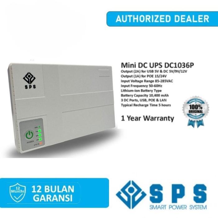Sps Dc Ups Mini Powerbank Router Modem Orbit Backup Battery Cctv Router Dc1036P