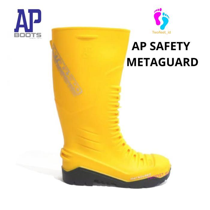 Ap Boots Safety Metaguard Size 39-43 Sepatu Boots Safety Ap Metaguard Toe Cap Besi Karet Standar En