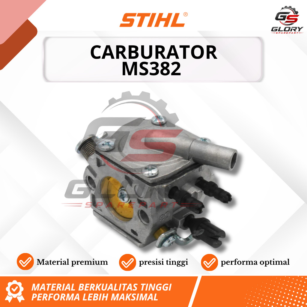 Karburator Original STIHL untuk Chainsaw MS 382 - Aliran Bahan Bakar Stabil