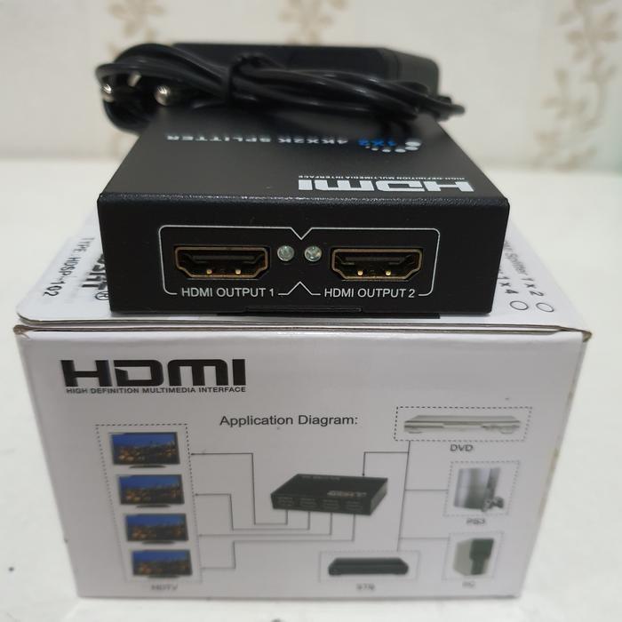 Terlaris Hdmi Splitter 2Port 4K ( Paralel Hdmi Ke 2Tv ) Best Quality