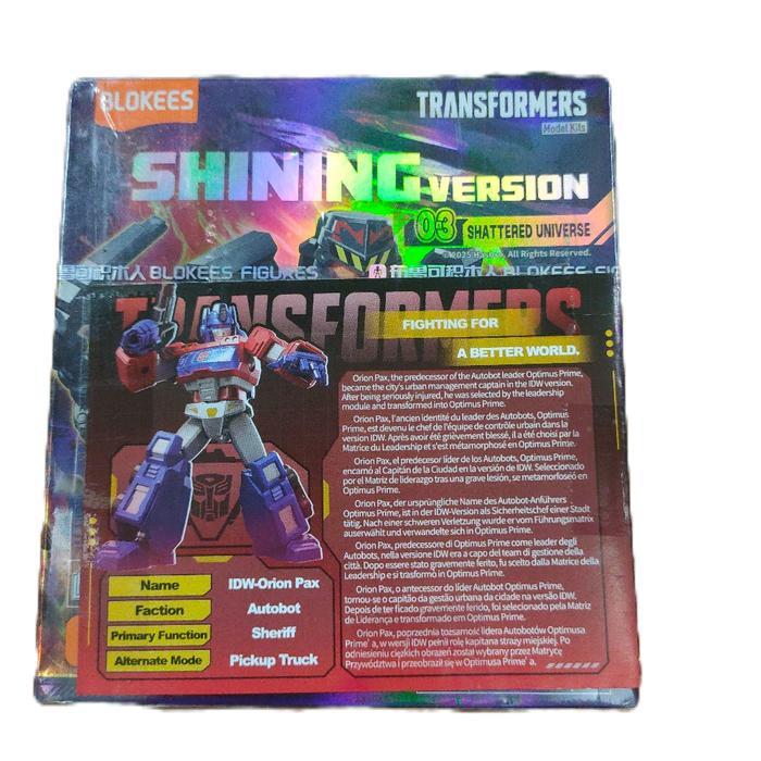 Blokees optimus prime idw orion pax shining version 03 kartu belum scan