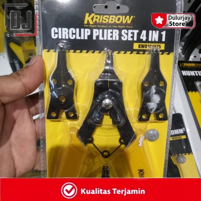Krisbow Set Tang Snap Ring 4 In 1